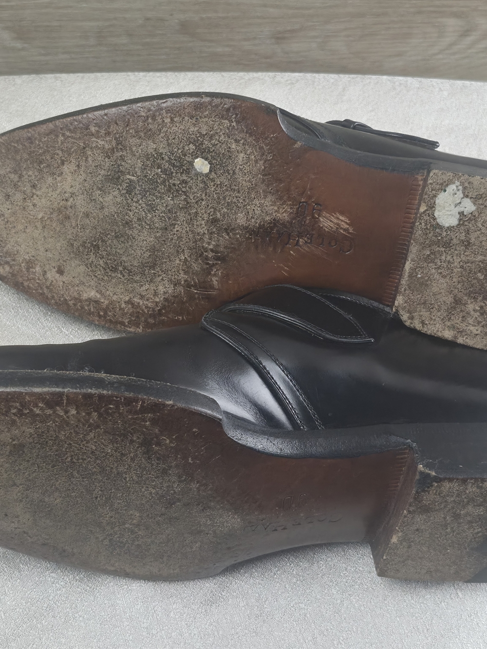 Cole Haan Black Leather Monk Strap Dress Shoes Men's Size 11 D Single Buckle - Picture 5 of 9